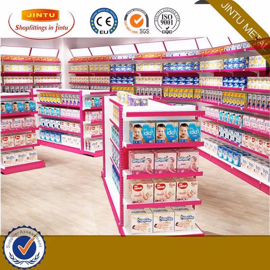 金属製スーパーマーケットの棚機器スーパーマーケットのラックゴンドラ棚